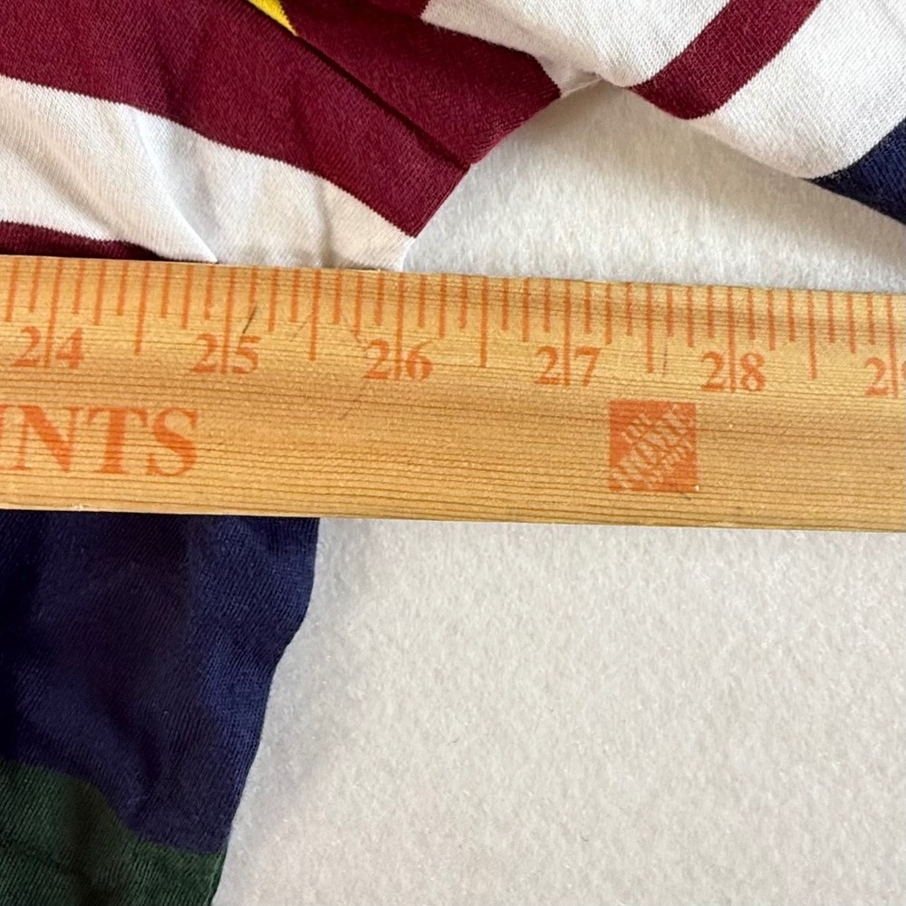 Polo Ralph Lauren Hooded T-Shirt Mens 2XLT Striped Long Sleeve Pine Colorful NEW - Picture 9 of 11